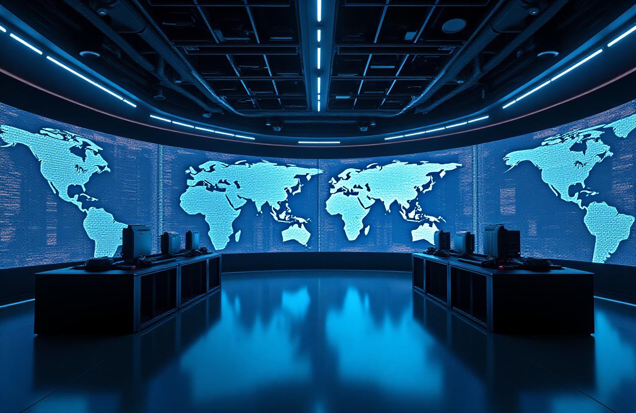 Modern logistics hub background